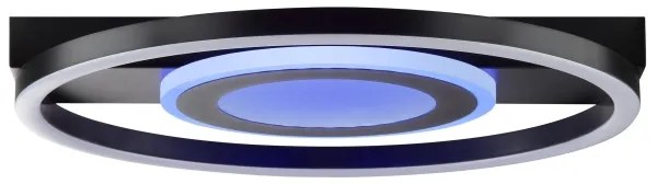 Brilliant -LED RGBW stmievateľné stropné svietidlo MAUREEN LED/20W/230V 3000-6500K čierna + s diaľkovým ovládaním