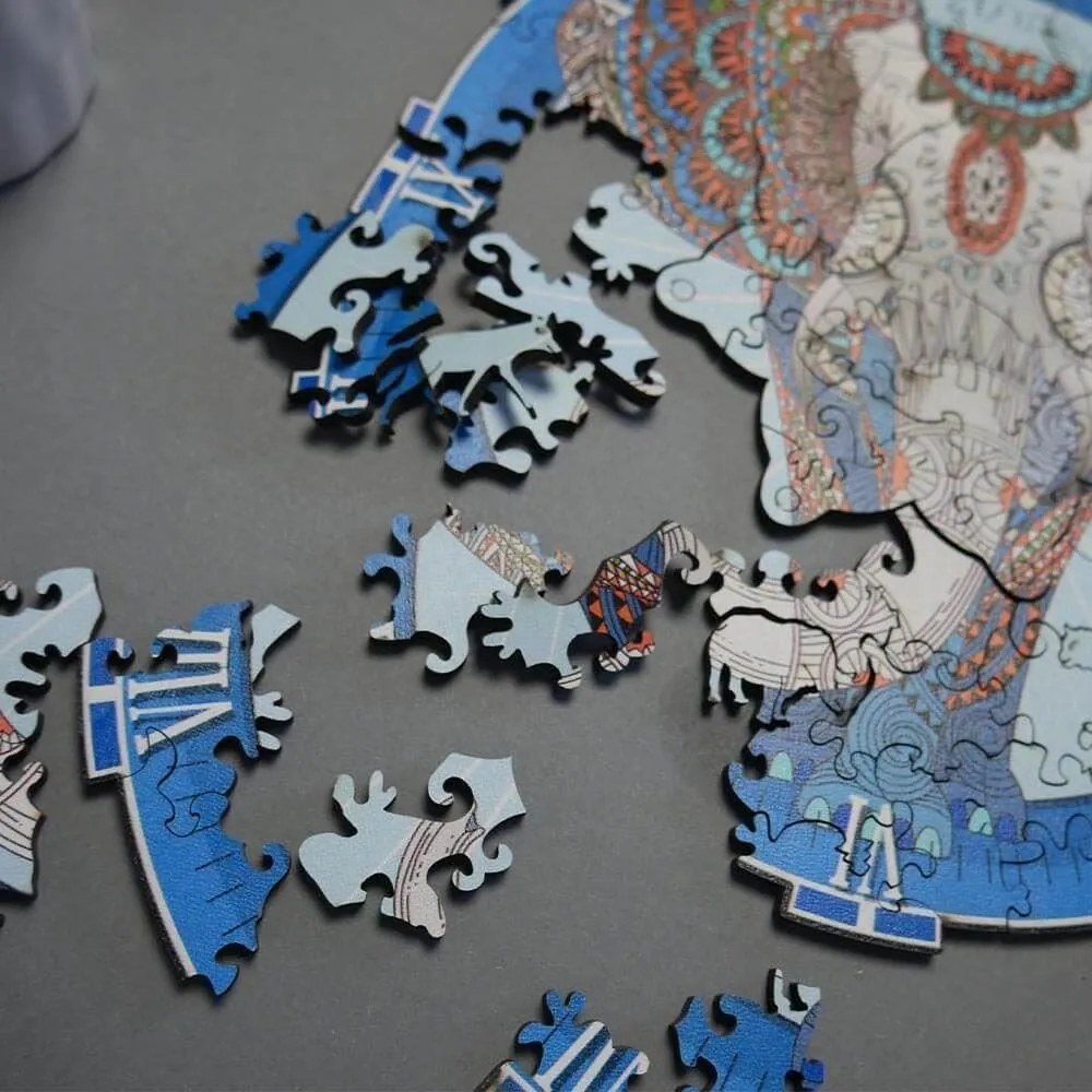 DAALO Dřevěné zvířecí puzzle - slon - AKCE!