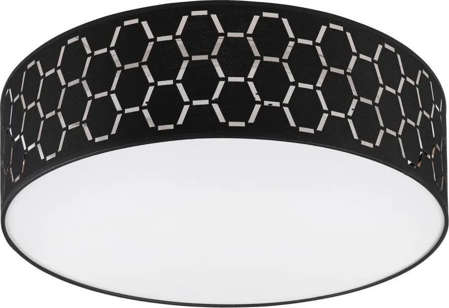 Stropné svietidlo ULLE 2xE27/15W/230V pr. 45 cm čierne