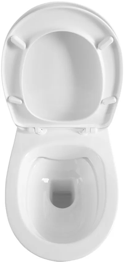 Aqualine Aqualine, ABSOLUTE závesná WC misa, Rimless, 50x35 cm, biela, 10AB02002