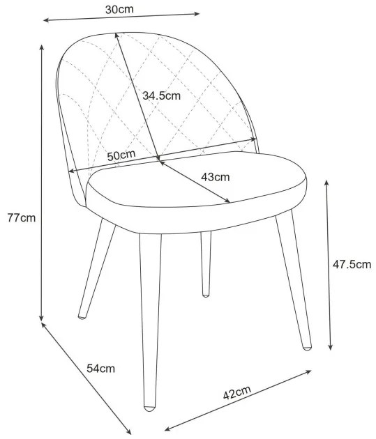 Jedálenská stolička SJ.077 fľaškovo zelený