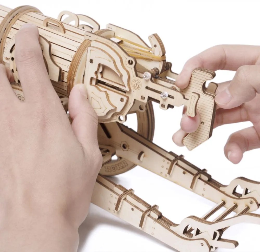ROBOTIME Roker 3D drevené puzzle Stredoveké obliehacie dialo 158 ks