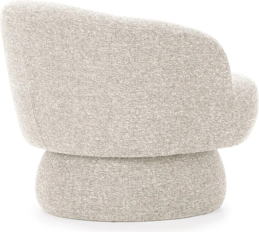 Béžové otočné kreslo Dali – MOME