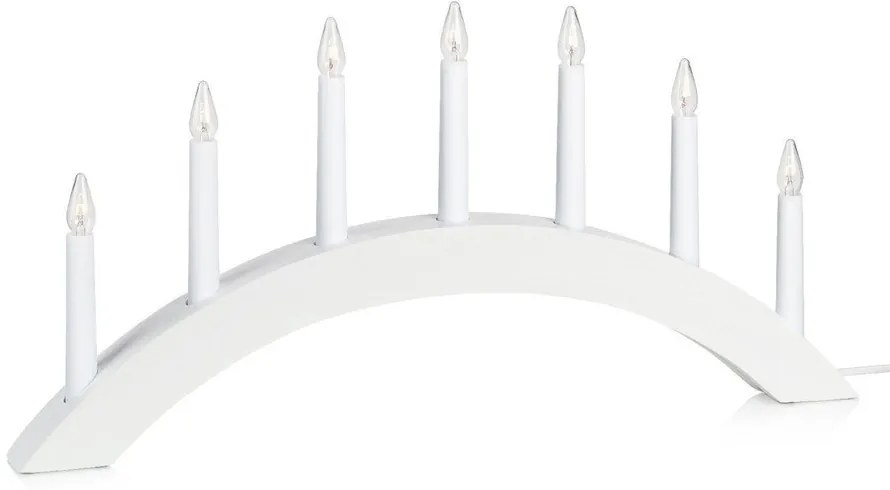 Biela vianočná svetelná dekorácia Atle – Markslöjd