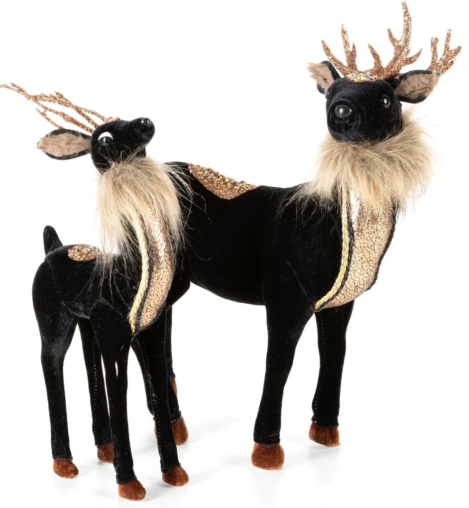 DEKORAČNÁ FIGÚRKA DEER 13X28 CM ČIERNA