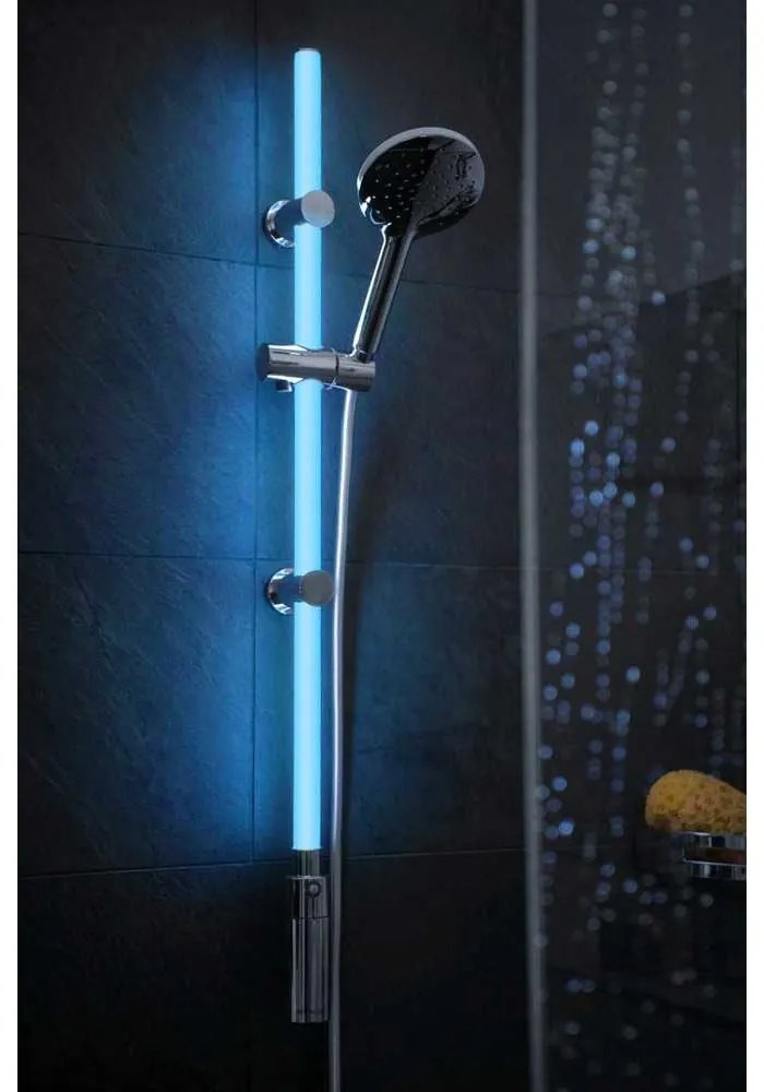 Sprchová súprava v striebornej farbe 94 cm LED – Wenko