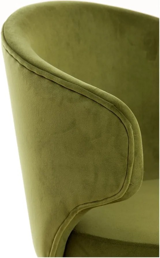 Zelené čalúnené jedálenské kreslá v súprave 2 ks Kosaka – Light &amp; Living