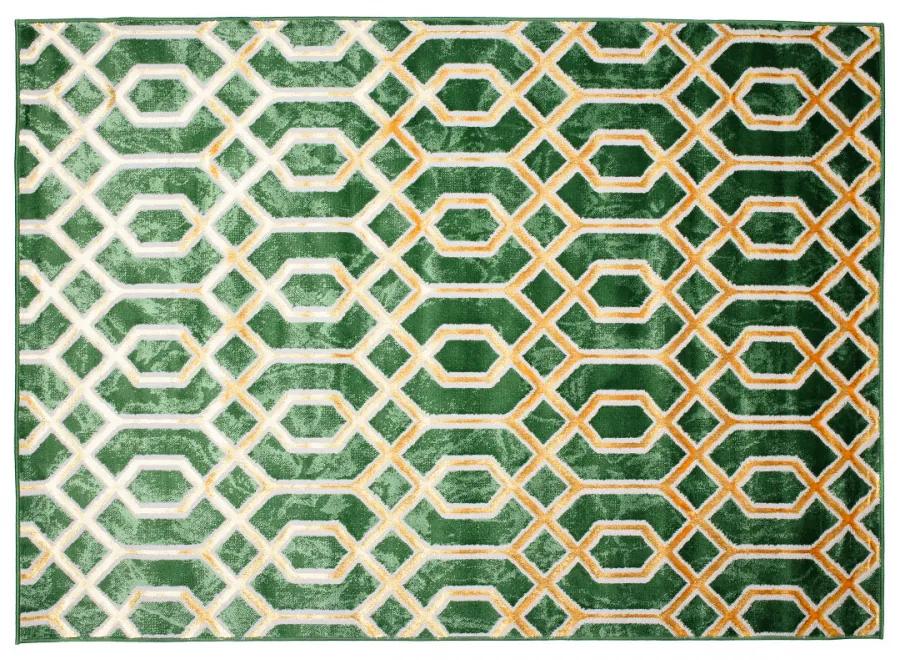 Kusový koberec Terma zelený 200x300cm