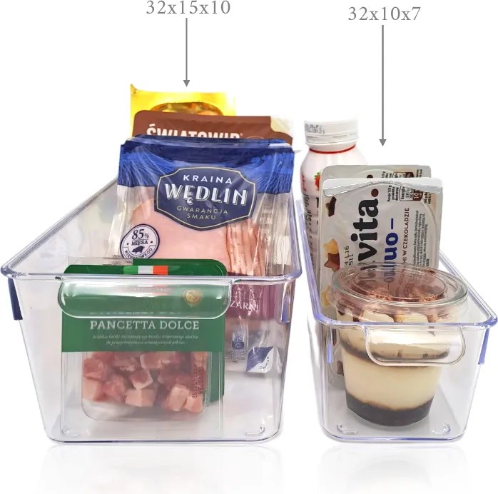 Orion 2. akosť - Organizér do chladničky, bez veka - 32 x 10 x 7 cm UROVNEJTO