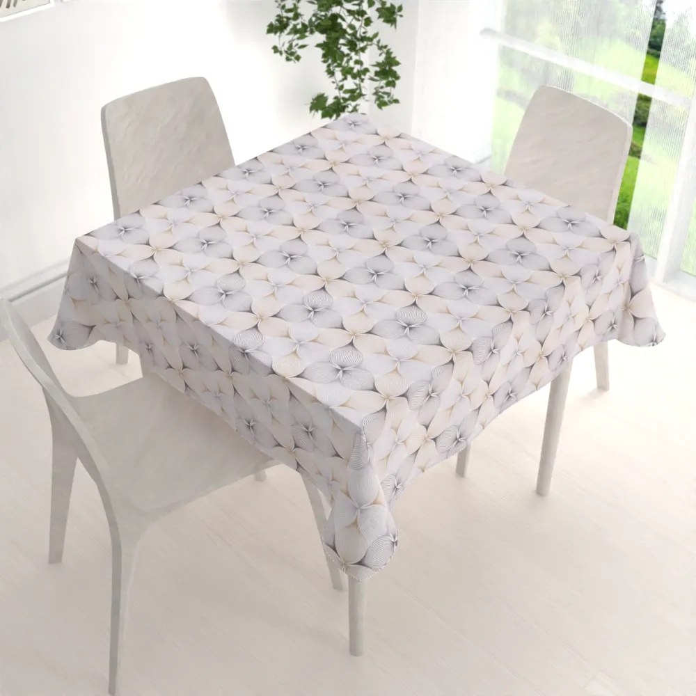 Biante Dekoračný štvorcový obrus PML-031 Designové geometrické obrazce na bielom 60x60 cm