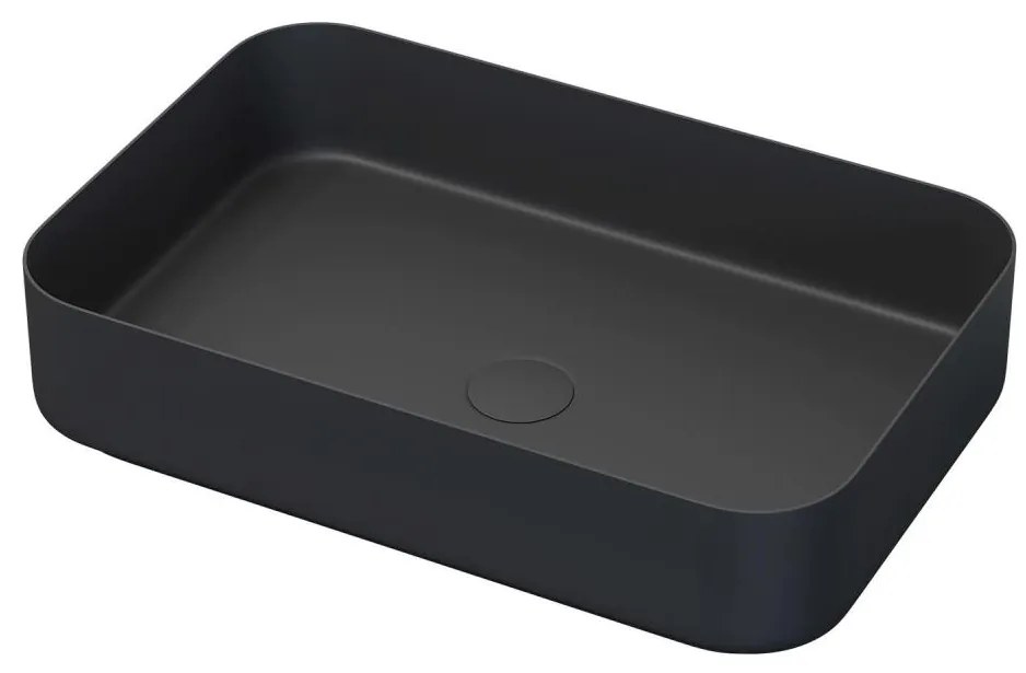 BATH DELUXE 06-052-18-02-00 - Umývadlo na dosku LJORDAL 52x34 cm oceľ/čierna