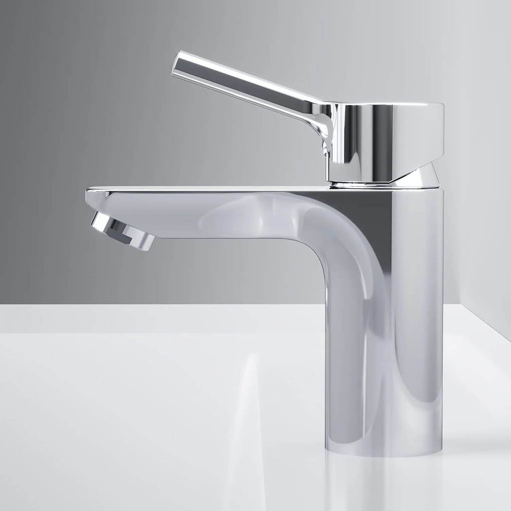 Umývadlová batéria AM.PM X-Joy S FXB82100 jednopáková s odtokovým ventilom, chróm