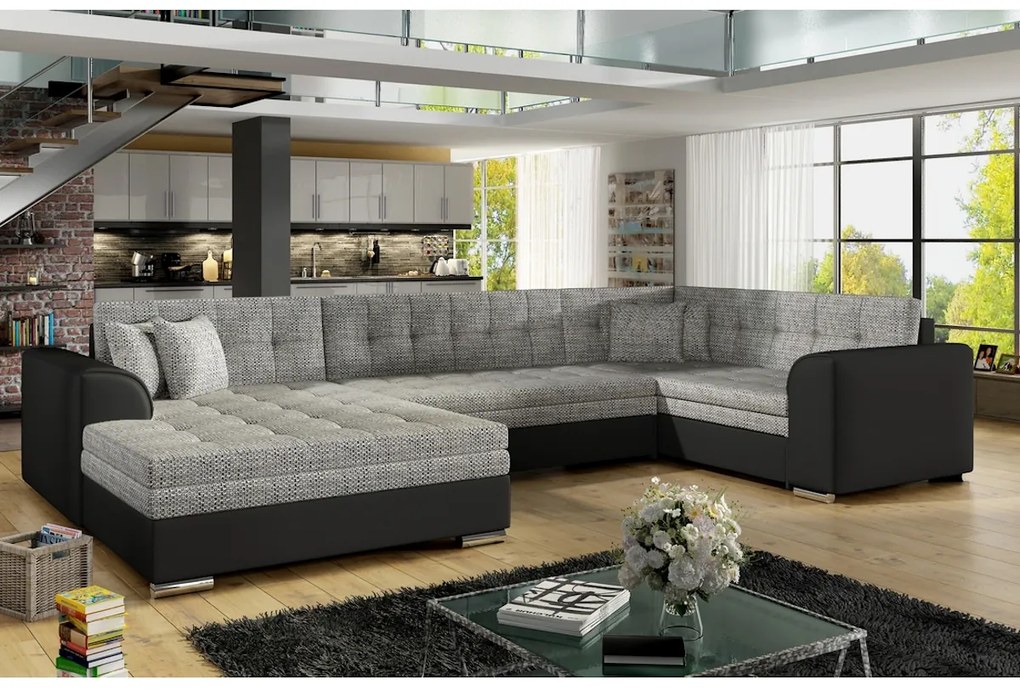 Rozkladacia sedačka do U DARINA, 340x73x190, ontario 81/soft 29, pravý roh