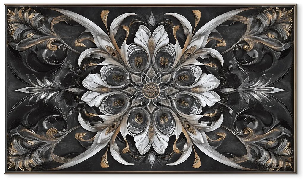 drevko | Mandala na stenu Kráľovský ornament 465 x 80 cm