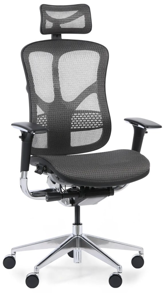 Multifunkčná kancelárska stolička WINSTON AA, sivá