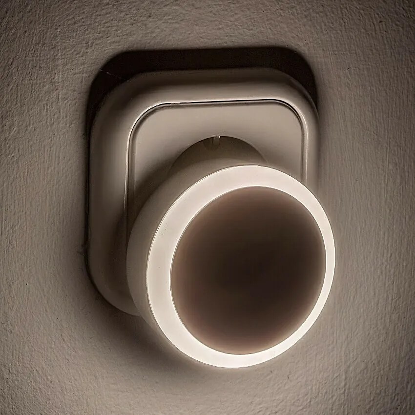 Rabalux 76000 nočné LED osvetlenie do zásuvky Zofe, senzor stmievania, 0,3W, 20lm, IP20