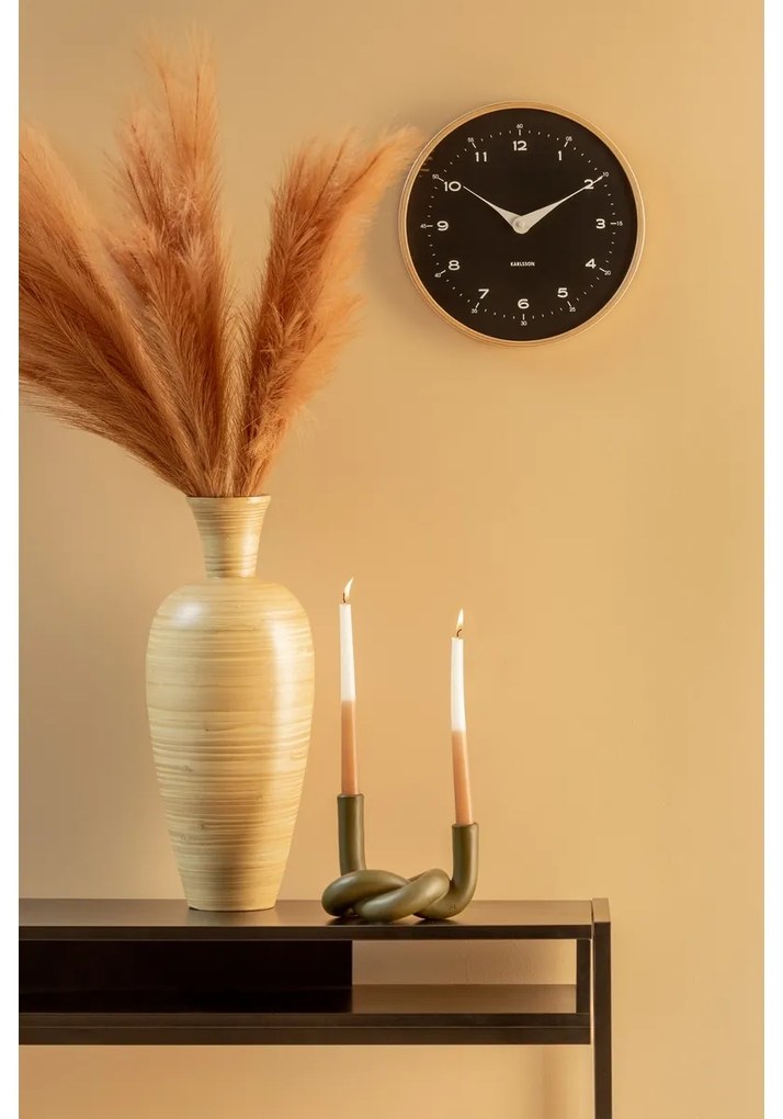 Karlsson 5995BK dizajnové nástenné hodiny čierna, pr. 30 cm