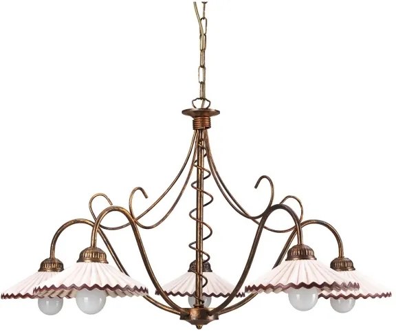 ONLI - Luster na reťazi ROSINA 5xE14/6W/230V