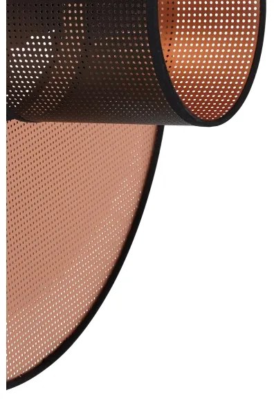 Duolla - Nástenné svietidlo TOKYO SHINY 1xE27/15W/230V pr. 50 cm medená/čierna