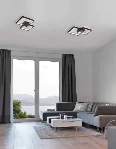 LED stropné svietidlo Porto 32 čierne