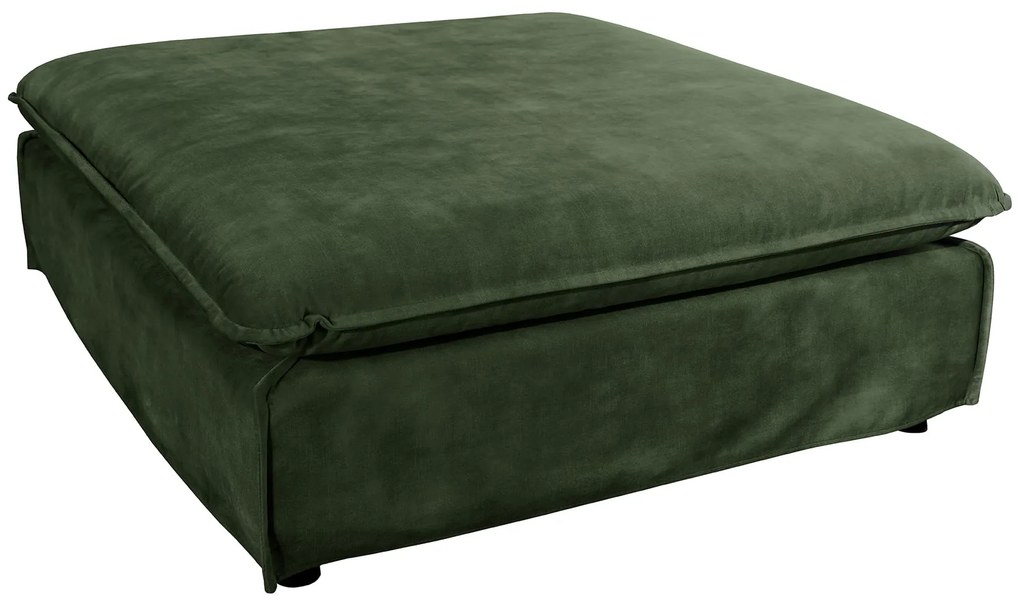 Taburetka Heaven 100cm tmavozelený zamat