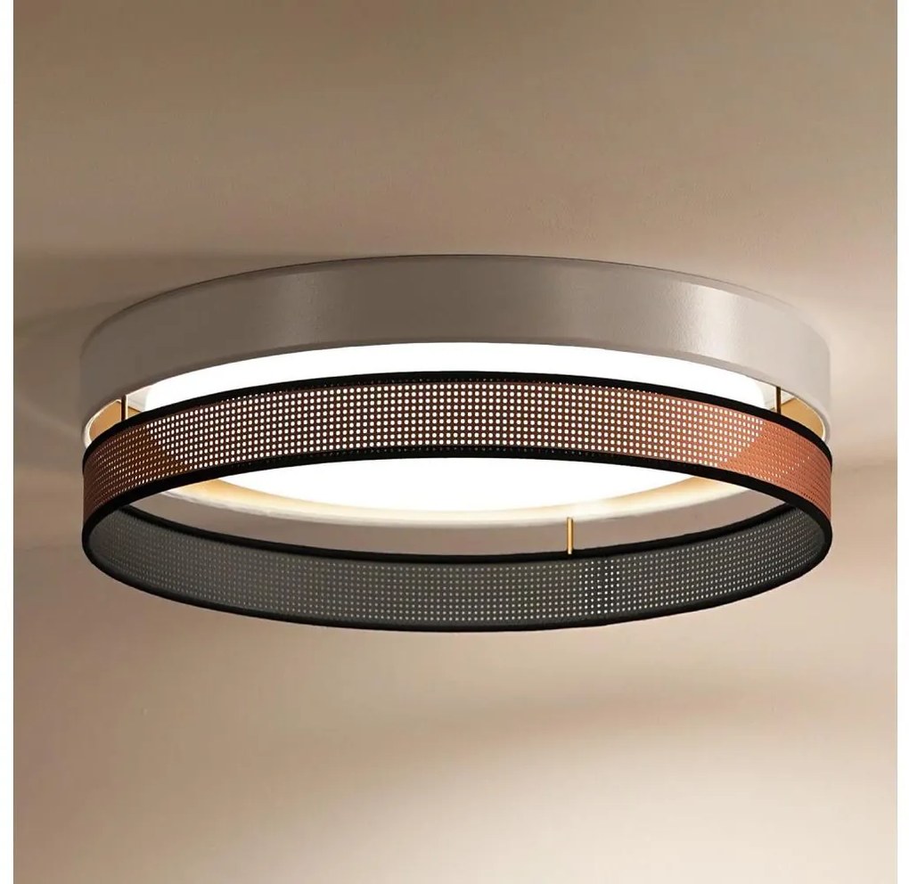 Duolla- LED Stropné svietidlo ROLLER DUO SHINY LED/24W/230V pr. 45 cm biela/medená