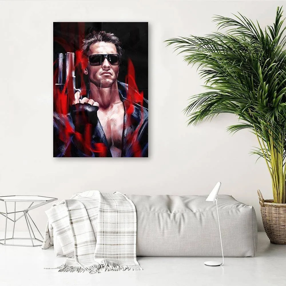 Gario Obraz na plátne Terminátor, Arnold Schwarzenegger portrét - Dmitry Belov Rozmery: 60 x 90 cm