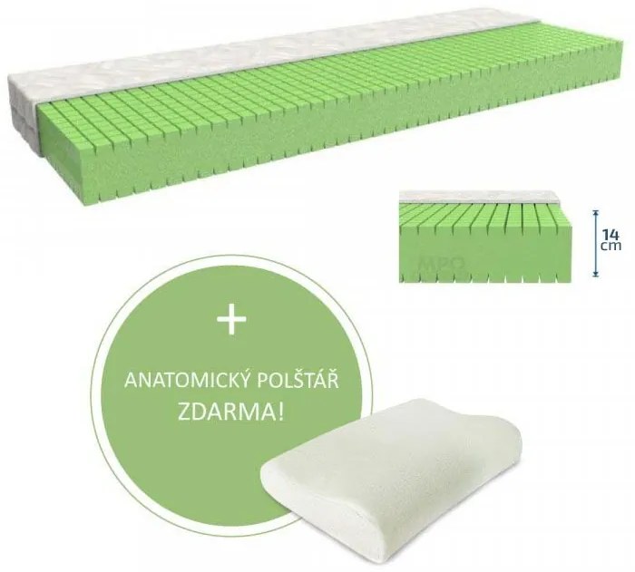 Matrace Antidekubitný matrac ANTIDEKUBIT 80 x 200 cm Poťah matraca: Zdravotné poťah - umývateľný
