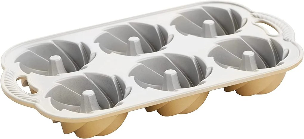 Nordic Ware Forma na 6 malých báboviek zlatá 6x160 ml