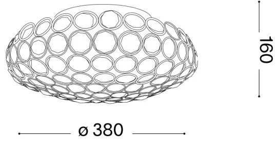 Ideal Lux - LED Krištáľové stropné svietidlo KING 5xG9/3W/230V pr. 38 cm chróm