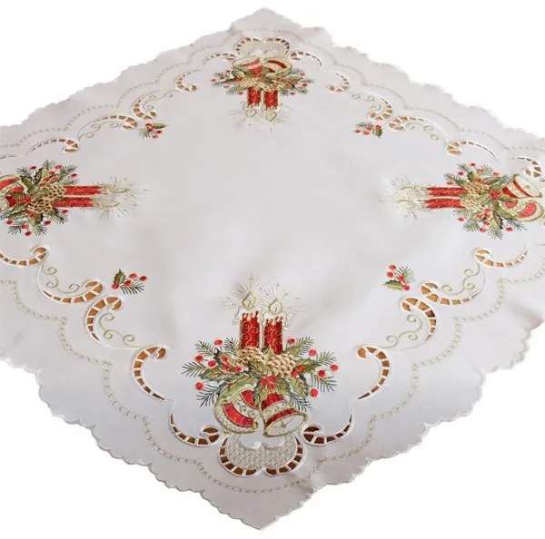 Obrus Červené sviečky 85x85 cm