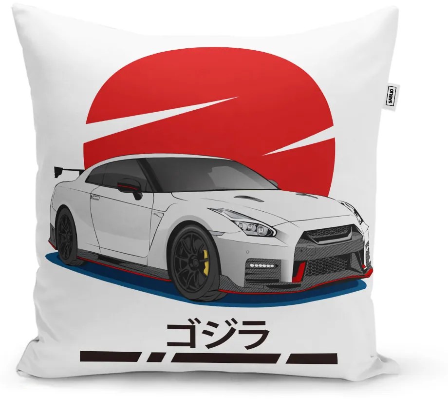 Sablio Vankúš Nissan GTR 35 Japonské slnko - 50x50 cm