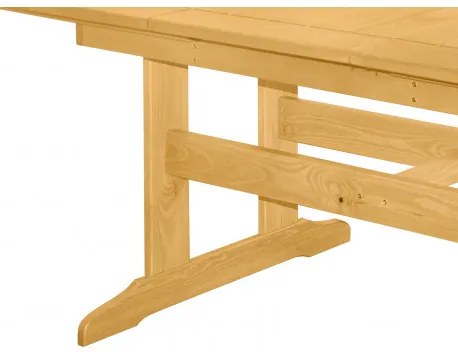 Doppler DOVER - záhradný drevený rozkladací stôl zo severskej borovice 160/210 x 90 x 74 cm