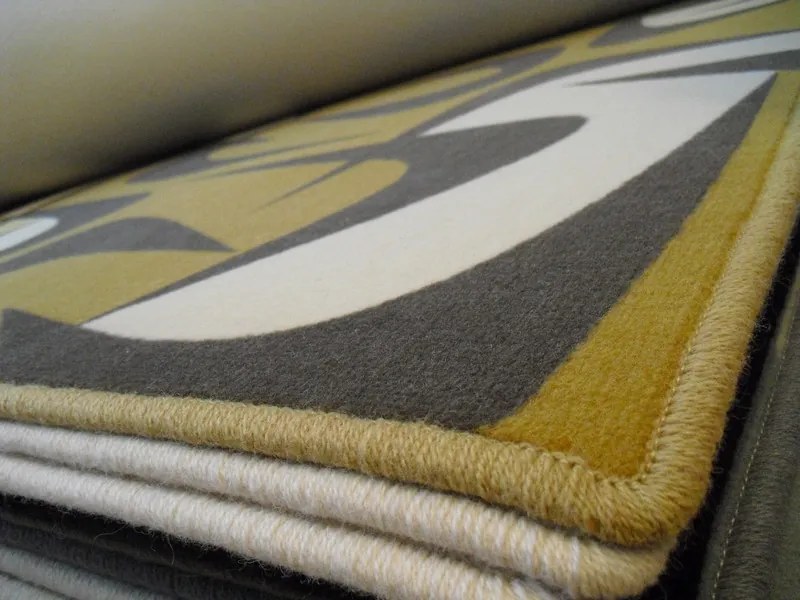 Dizajnový kusový koberec Concentrations, 130x170, žltá, chodba / predsieň, GDmats