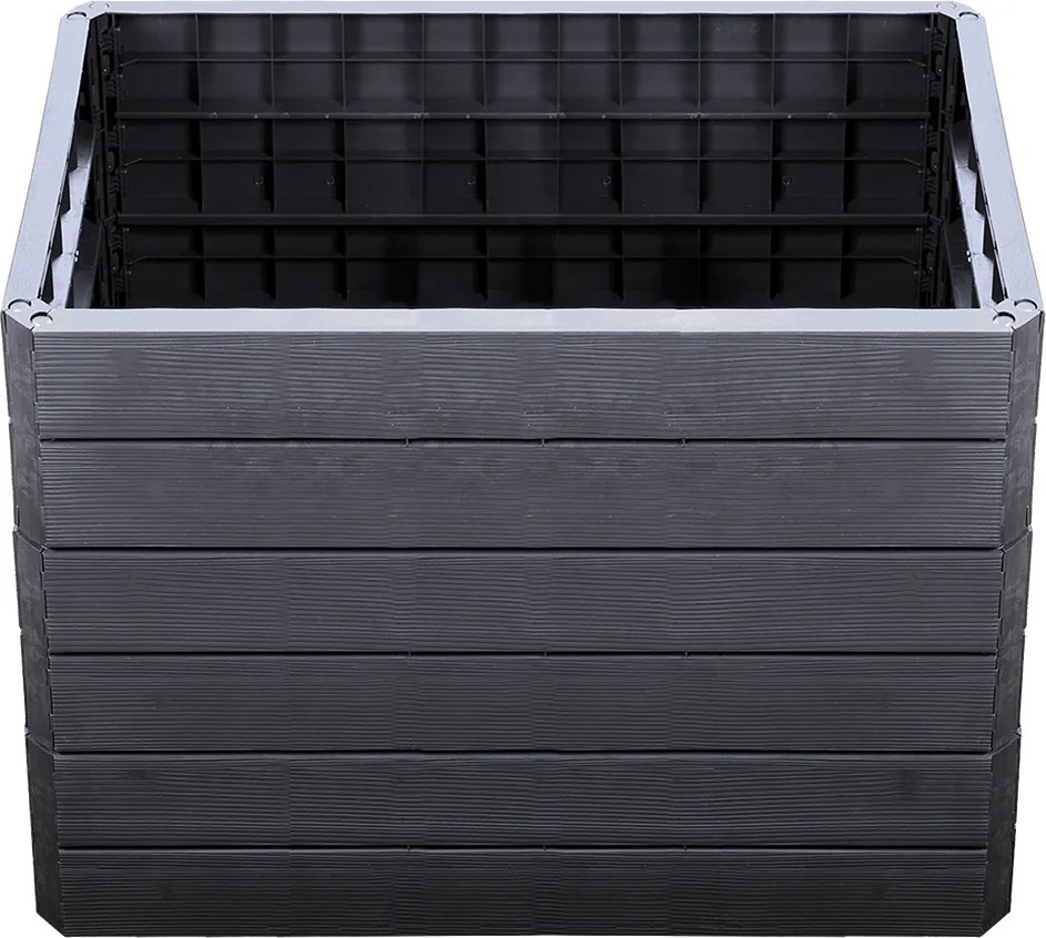 Garantia Ergo Quadro Vysoký záhon Wood M, plast, 60 × 80 × 75 cm, antracit