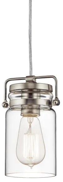 Elstead KL-BRINLEY-MP-NI - Luster na lanku BRINLEY 1xE27/60W/230V matný chróm