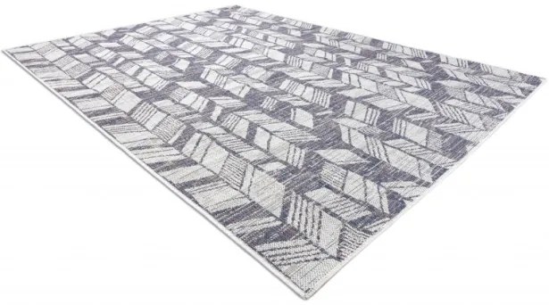 Koberec SIZAL SION Chevron 22180 ecru/nebeský/ružový