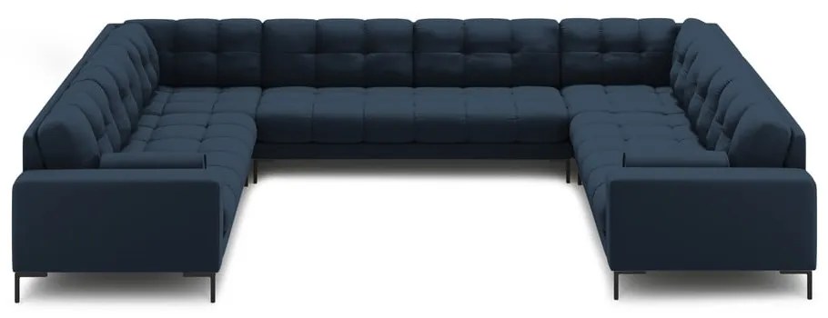 Modrá rohová pohovka do "U" Bali – Cosmopolitan Design