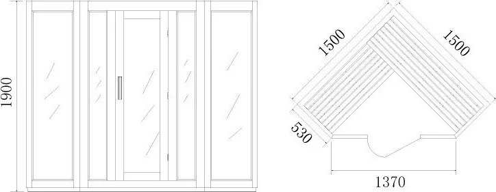 Hanscraft Infrasauna VALENCIA 2+