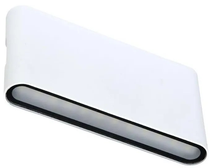 Ecolite ZFP12-BI - LED Vonkajšie nástenné svietidlo BRICK 2xLED/6W/230V IP65 biela