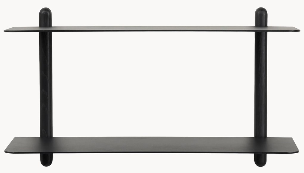 Nástenný regál z jaseňového dreva Nivo