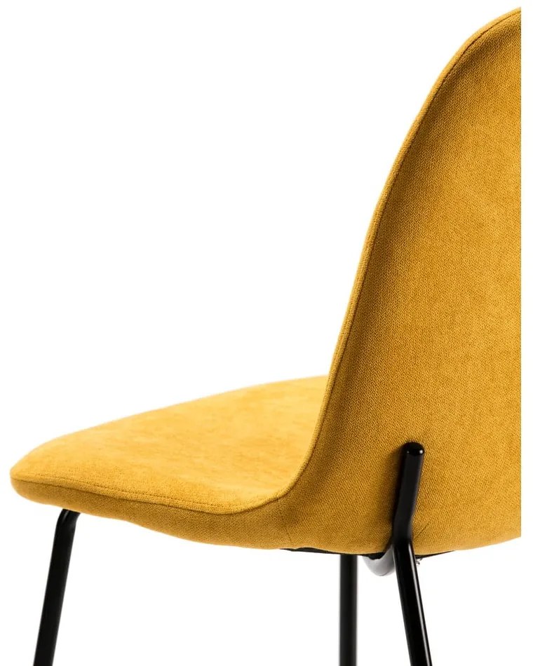 Žlté jedálenské stoličky v súprave 4 ks Renne – Marckeric