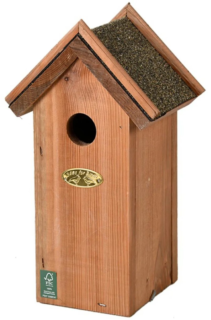 Vtáčia búdka Lumi, 27,5x15x12 cm, drevo, hnedá