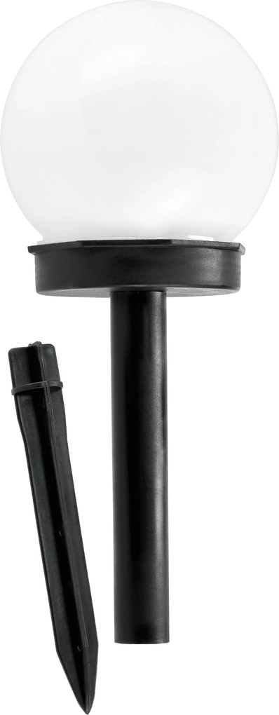 BERGE SADA 4 solárnych záhradných lámp, LED, BIELA, 10 cm, vodotesná, IP44