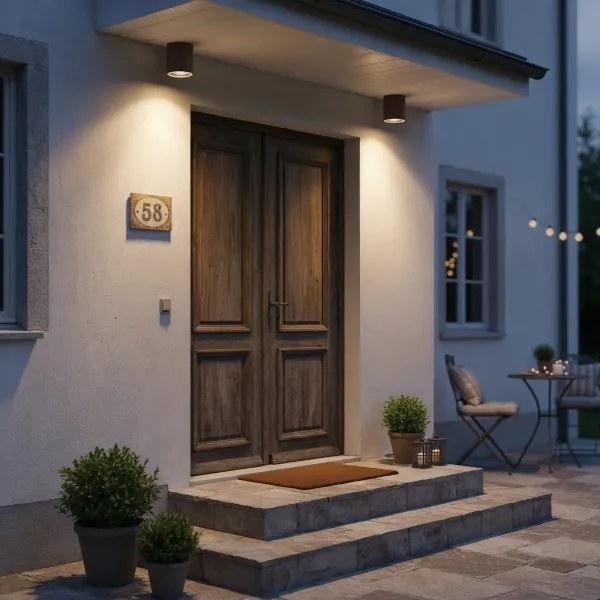 Ideal Lux - Kúpeľňové bodové svietidlo GUN 1xGU10/28W/230V IP55 hnedá