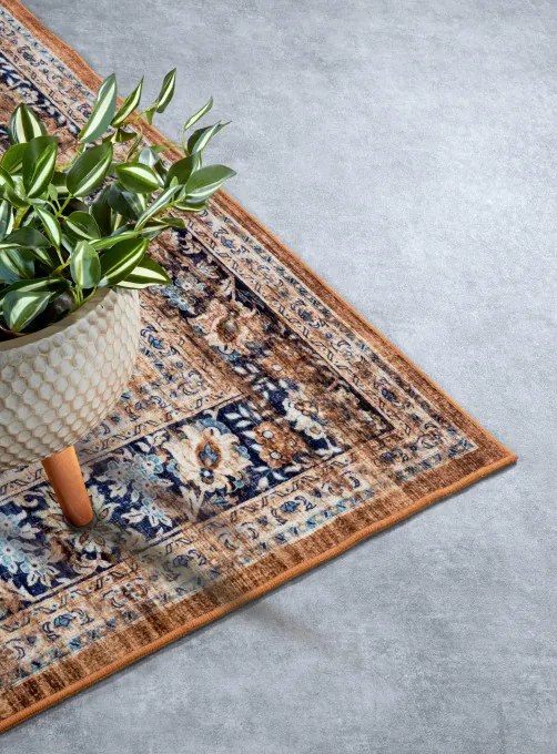 Koberec Hanse Home Asya Aurora copper / modrý