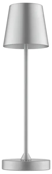 Brilliant - LED stmievateľná nabíjateľná dotyková stolová lampa ELORA LED/2,5W/5V 2700K IP44 strieborná