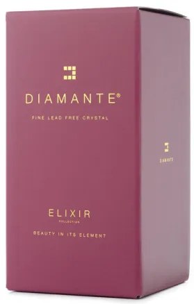 Diamante sklenená váza Romance Pink Conical s kryštálmi Swarovski 25 cm