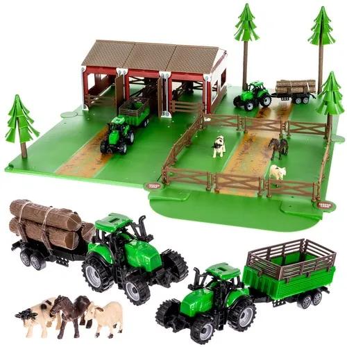 Kruzzel 22404 Farma so zvieratami + 2 farmárske vozidlá