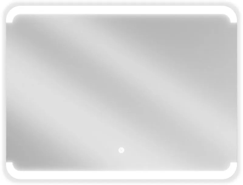 Mexen Nida, LED kúpeľňové zrkadlo s podsvietením 80x60 cm, 6000K, ochrana proti zahmlievaniu, 9806-080-060-611-00